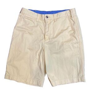 Polo Ralph‎ Lauren Chino Shorts Yellow Relaxed Fit 31 Golf Summer Casual Retro